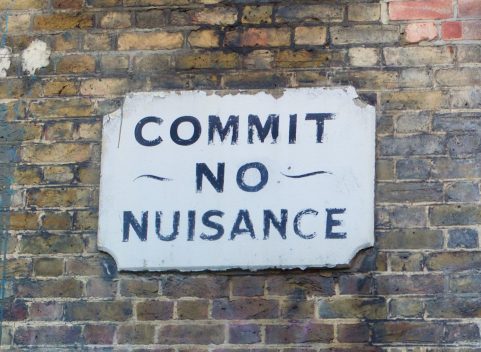 Commit No Nuisance sign