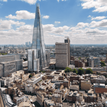 Birdseye view of bankside.